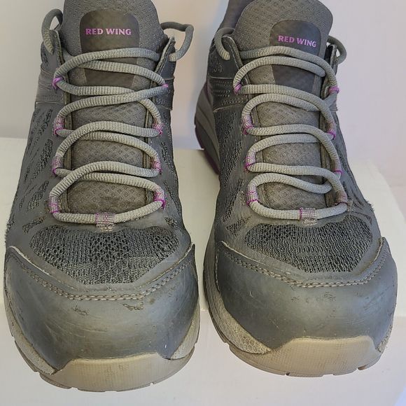 RED WING Women's (9B) Gray & Purple Cooltech Safety Toe Athletic Work Shoes 2343 - Picture 5 of 13